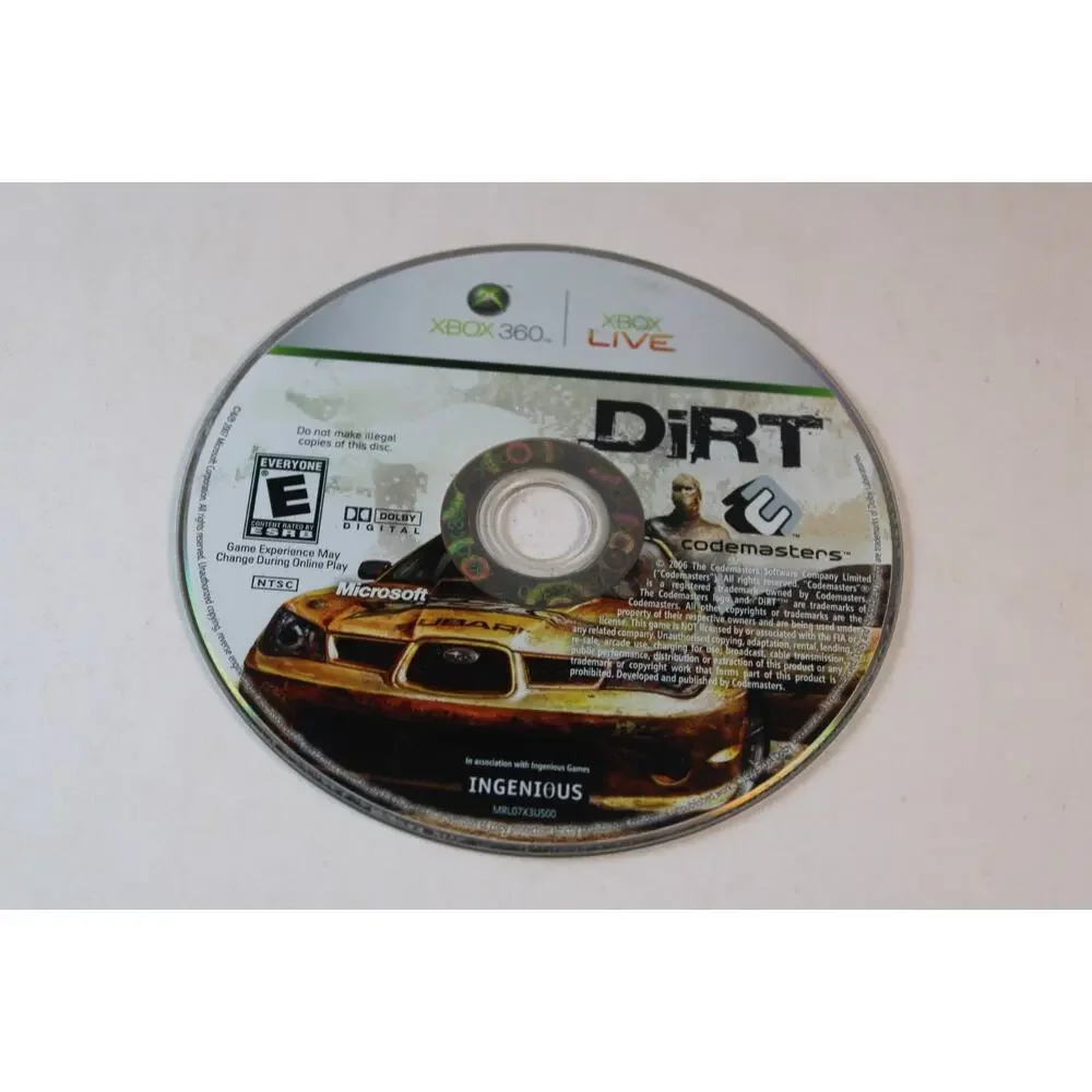 DiRT (Microsoft Xbox 360, 2007) Authentic, Game Disc Only, Tested/Works